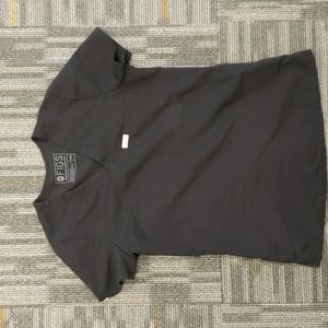 Figs scrub top xxs black